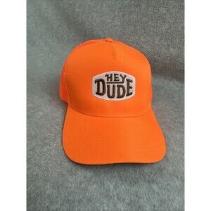 Hey Dude Country Hat Trucker Mesh Adjustable Snapback Ball Cap Cowboy Preppy EUC